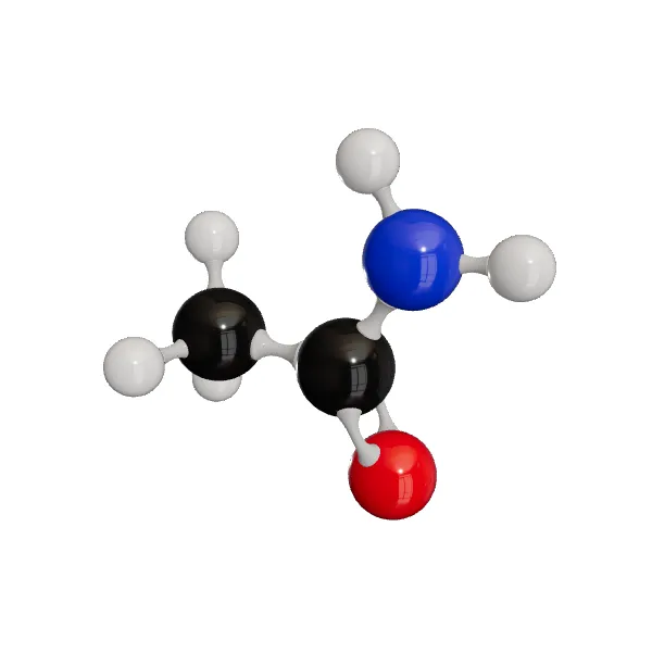 3D model of Acetamide