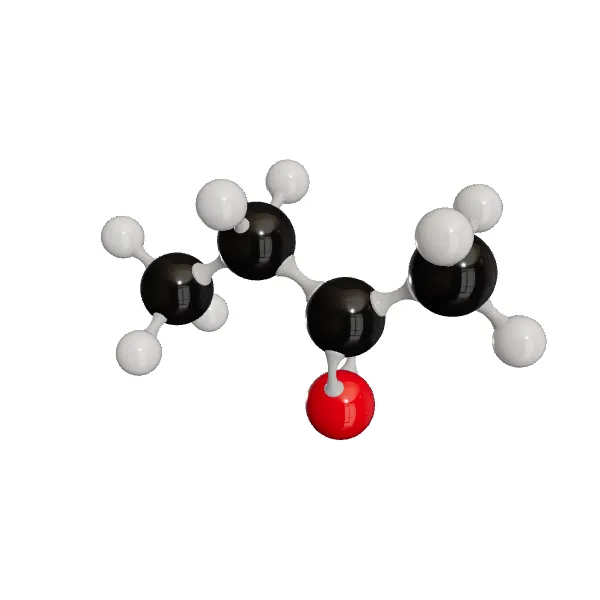 3D model of Methyl Ethyl Ketone