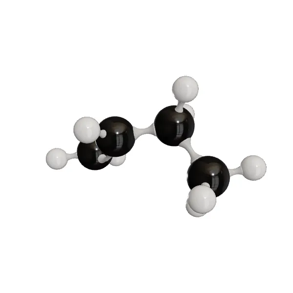 3D model of 1-Butene