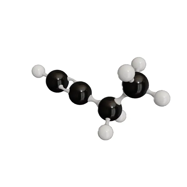 3D model of 1-Butyne