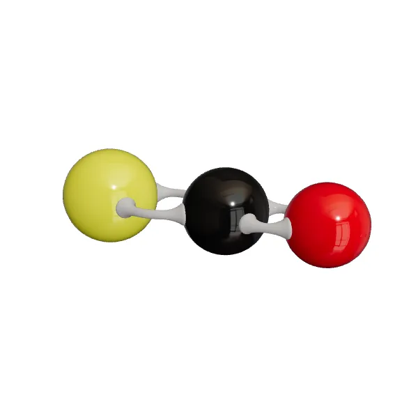 3D model of Carbonyl Sulfide