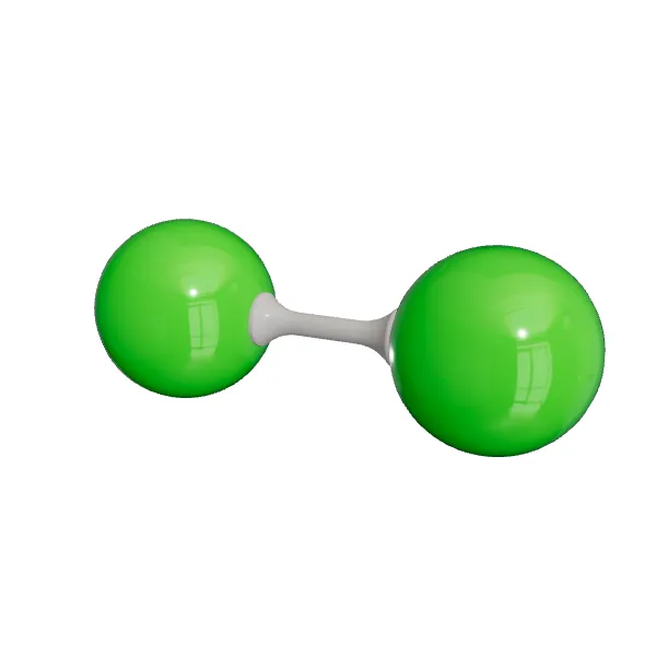 3D model of Chlorine