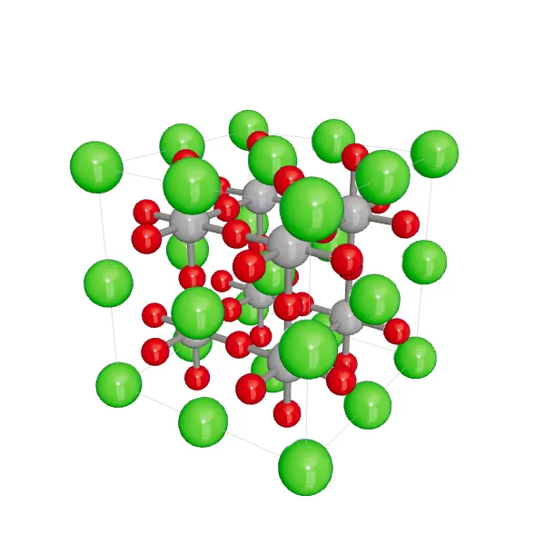 3D model of Perovskite (SrTiO₃)