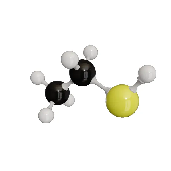 3D model of Ethanethiol