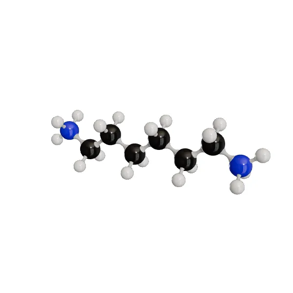 3D model of 1,6-Diaminohexane