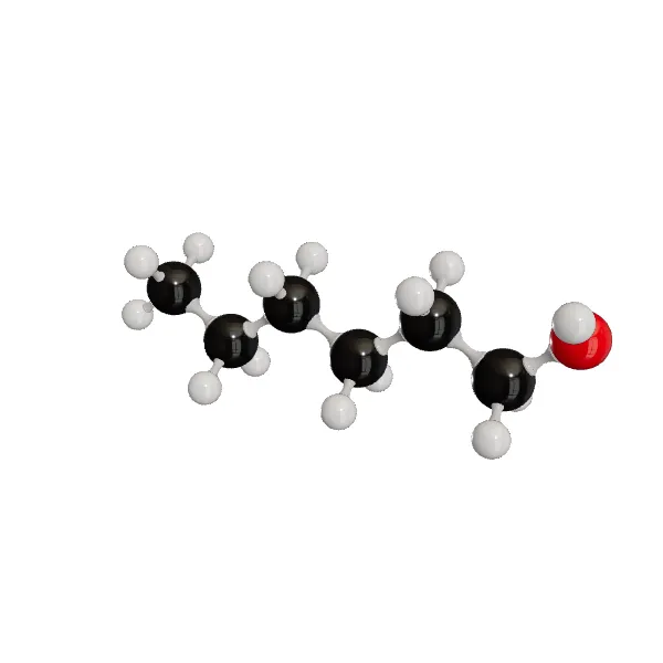 3D model of 1-Hexanol