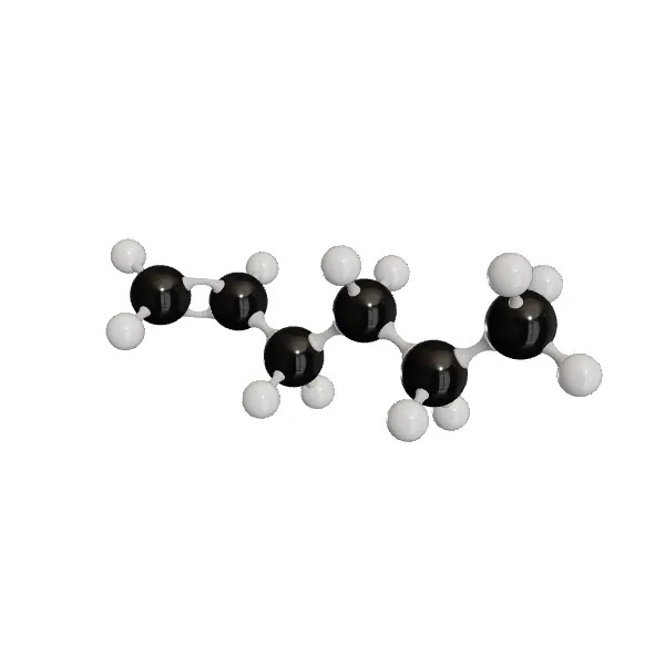 3D model of 1-Hexene