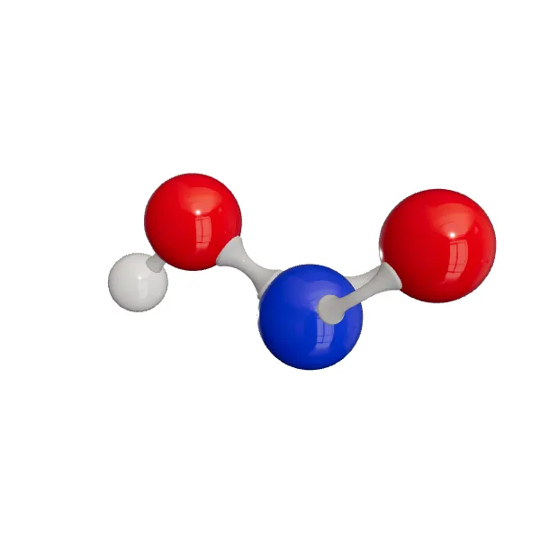 3D model of Nitrous Acid