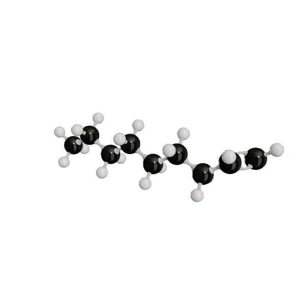 3D model of 1-Nonene