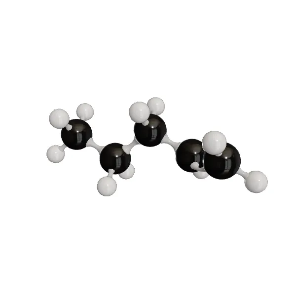3D model of 1-Pentene