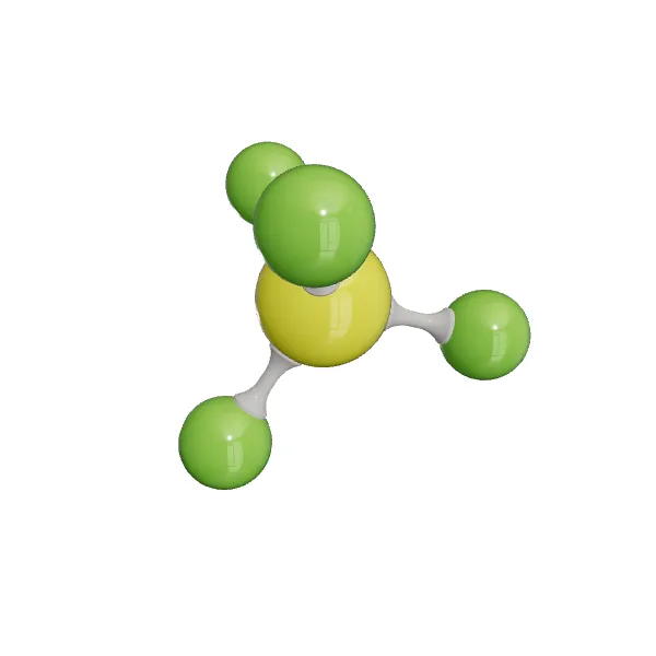 3D model of Sulfur tetrafluoride