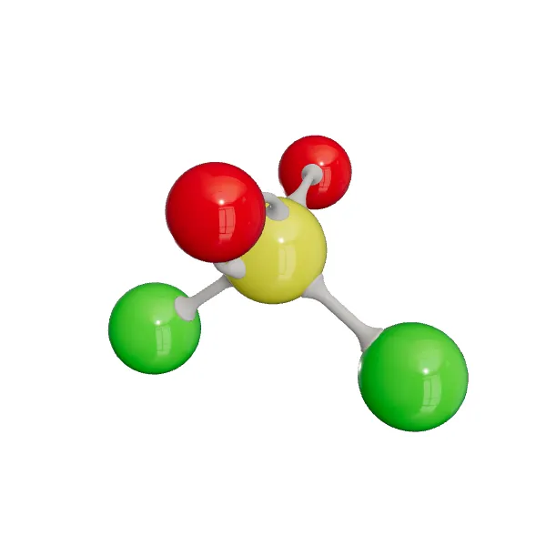 3D model of Sulfuryl chloride