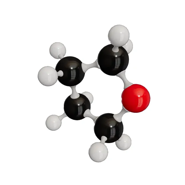 3D model of Tetrahydrofuran