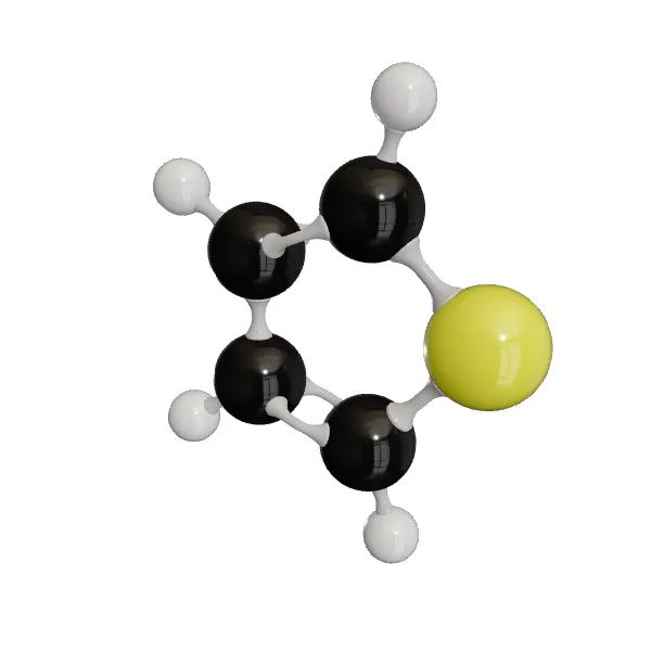 3D model of Thiophene