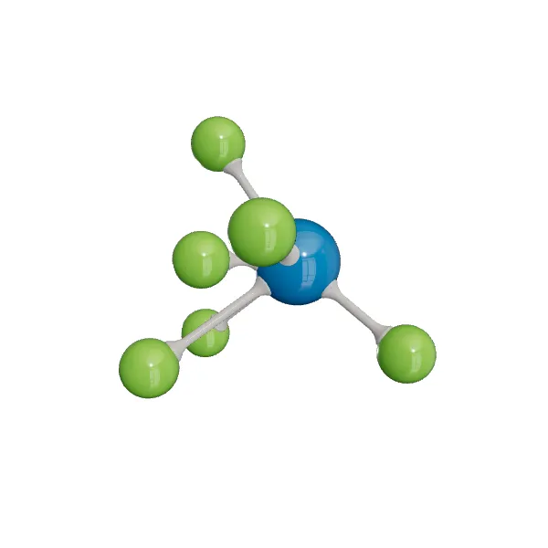 3D model of Tungsten hexafluoride